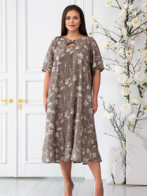 Платье миди RiMari модель 1125-srij-bezh Фото