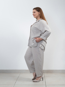 Сорочка повсякденна Nita модель sorochka-n1004-1-25-popil Фото