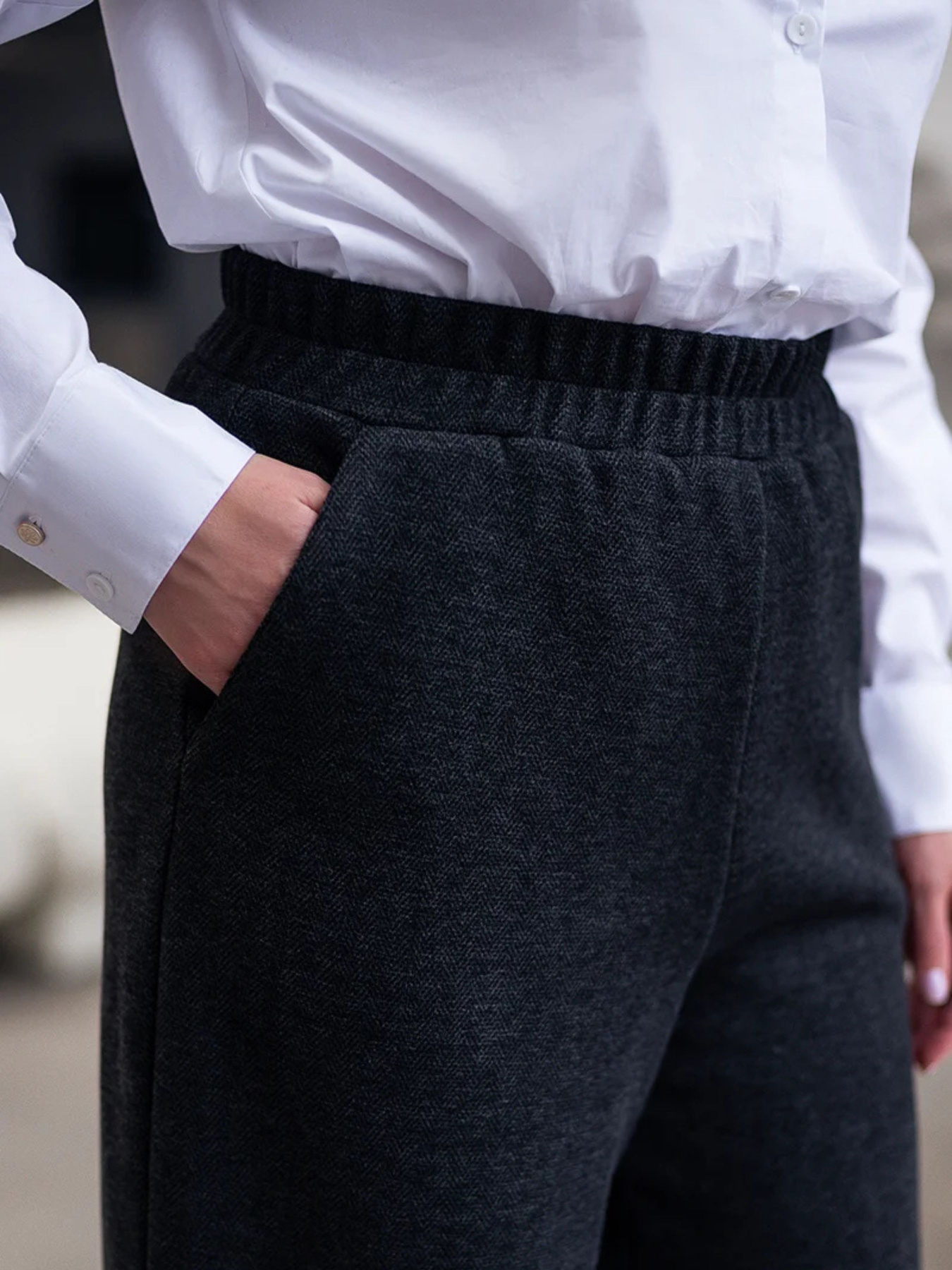 Повседневные штаны Nita модель bryuki-n1408-antracit-24 Фото