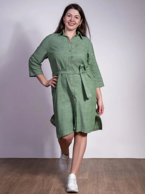 Сукня міді Nita модель platxe-n1226-24-oliva Фото