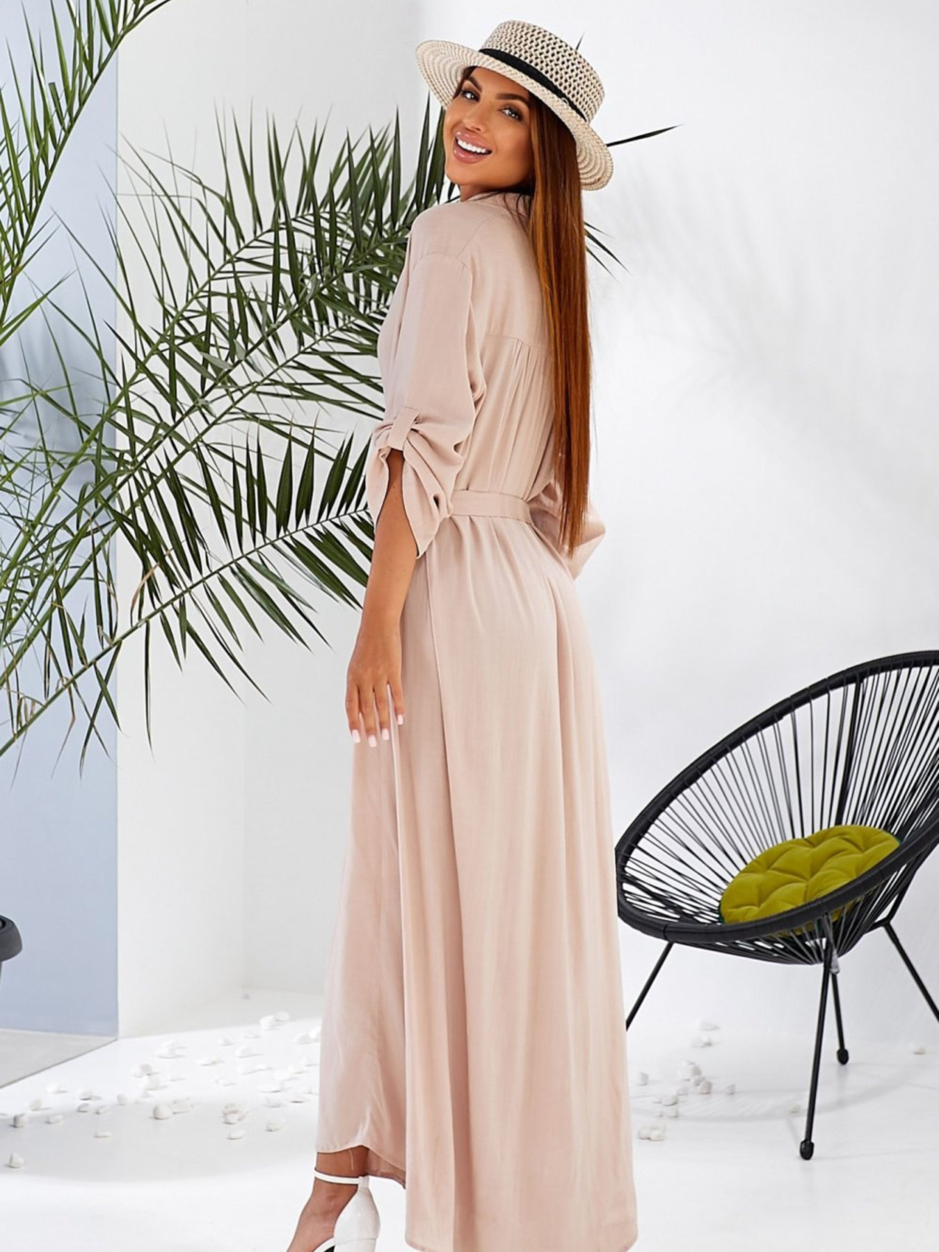 Платье макси LadyLike модель ll216450089-bezhevij Фото