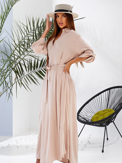 Платье макси LadyLike модель ll216450089-bezhevij Фото