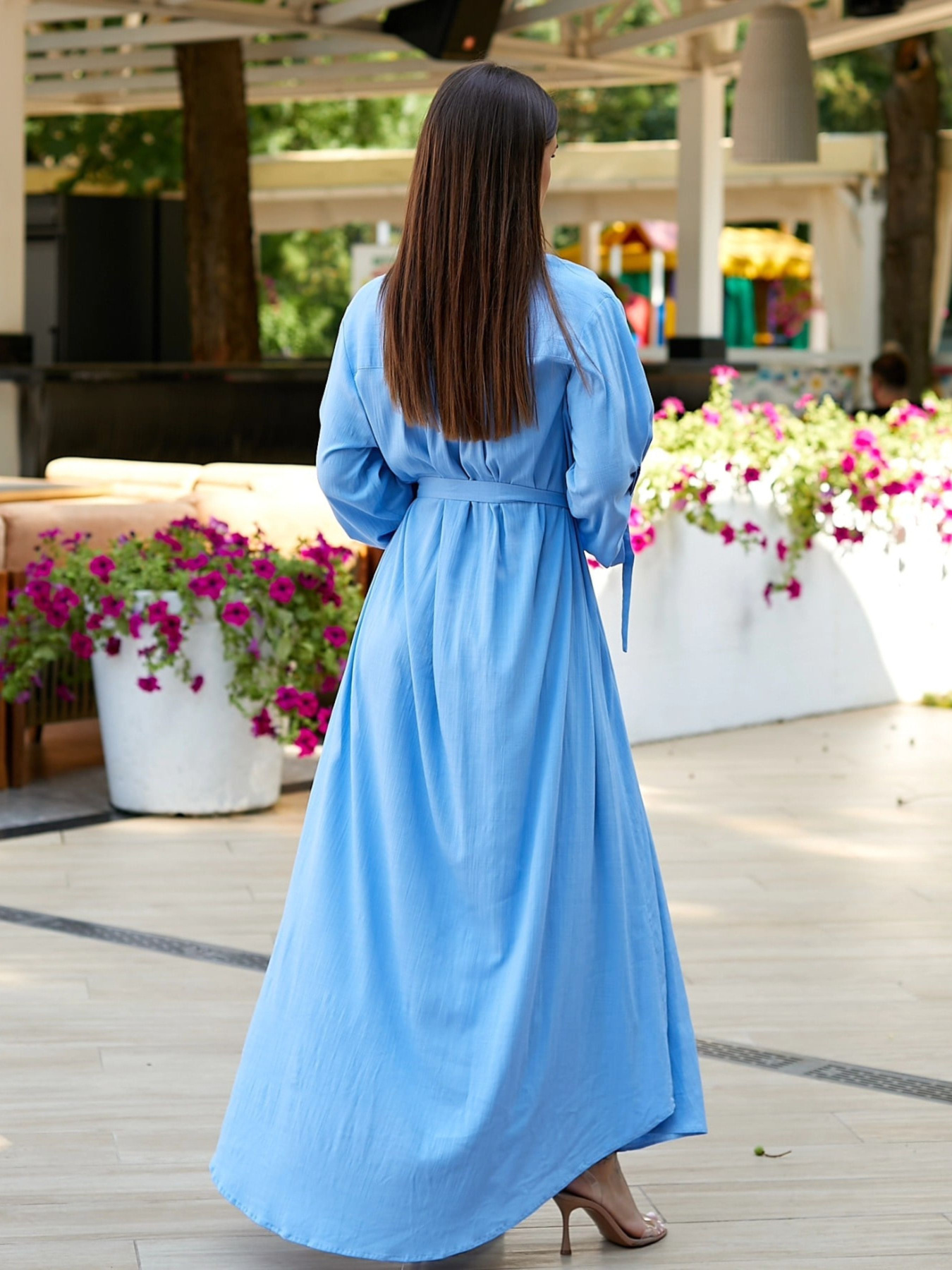 Платье макси LadyLike модель ll216450069-blakitnij Фото