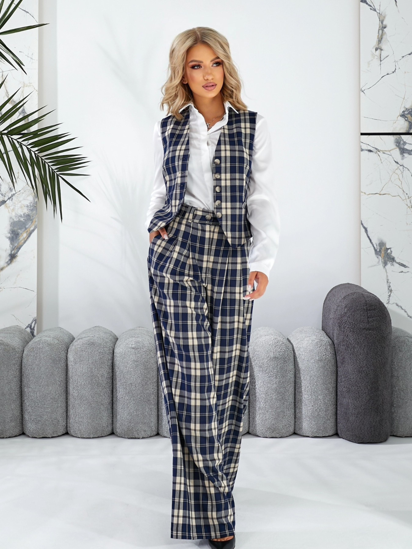 Брюки палаццо LadyLike модель ll193663364-bezhevij Фото