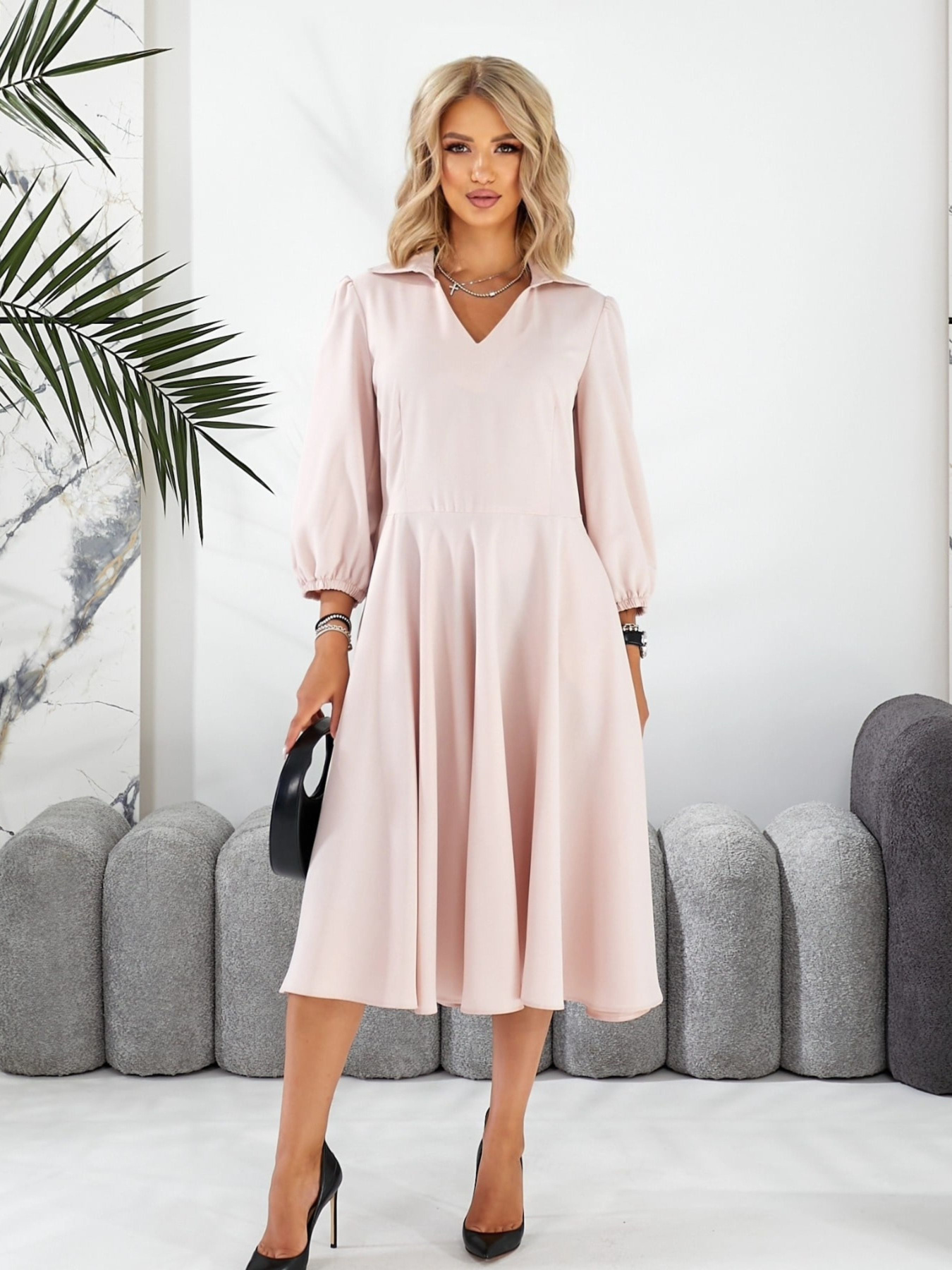 Сукня міді LadyLike модель ll228410011-rozhevij Фото