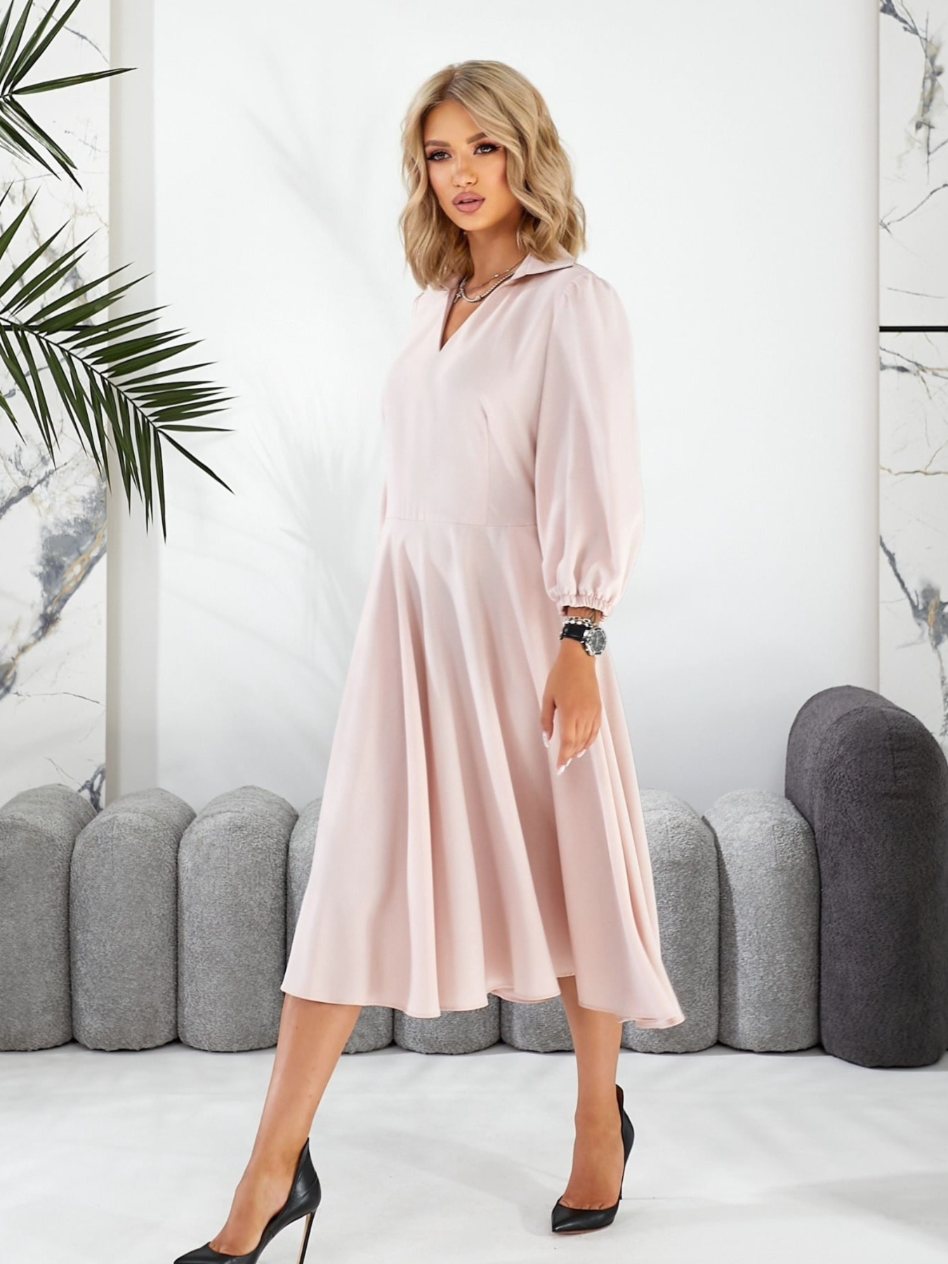 Сукня міді LadyLike модель ll228410011-rozhevij Фото