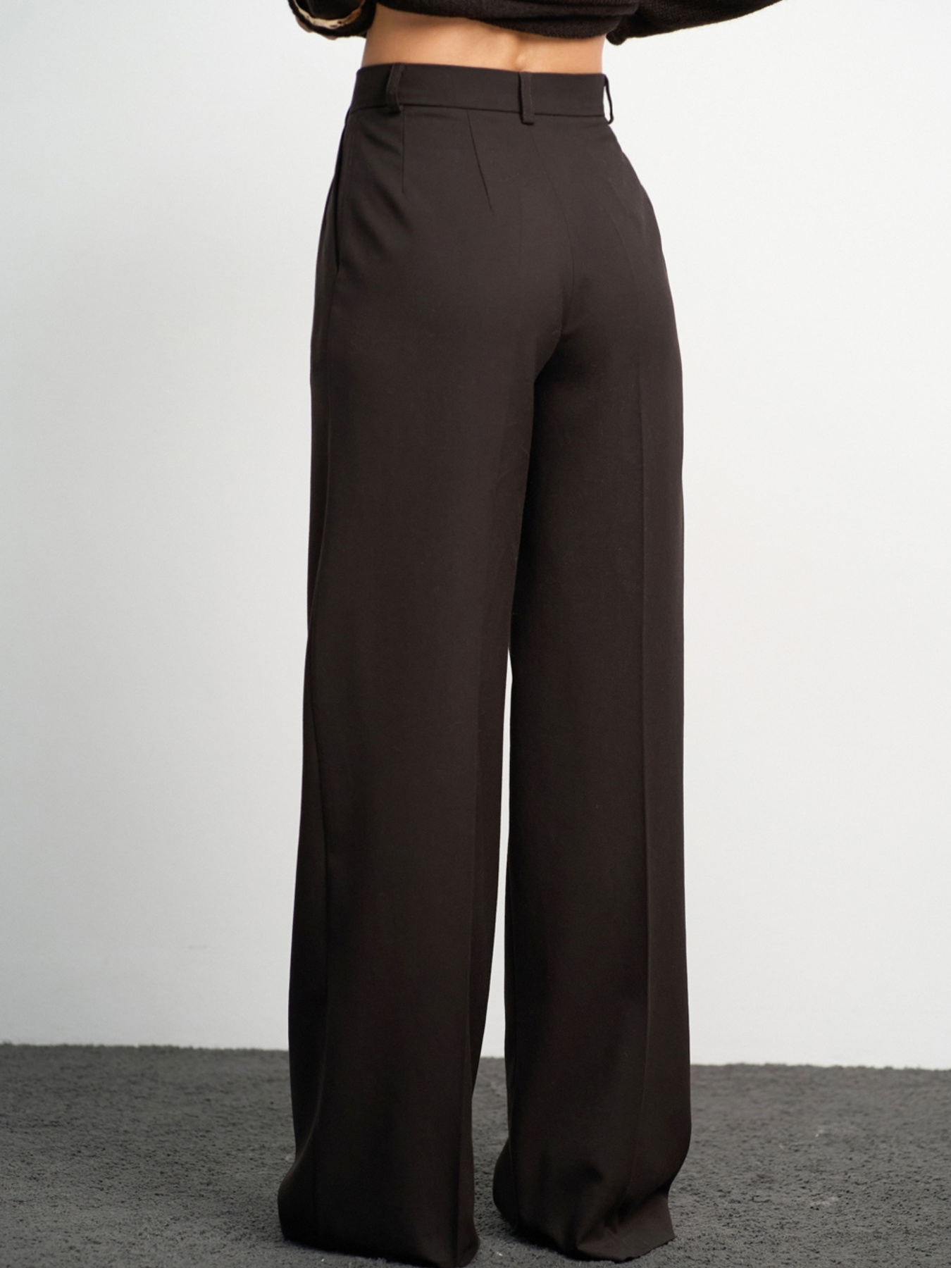 Брюки классические TrikoBakh модель 3072-chornij-shokolad Фото