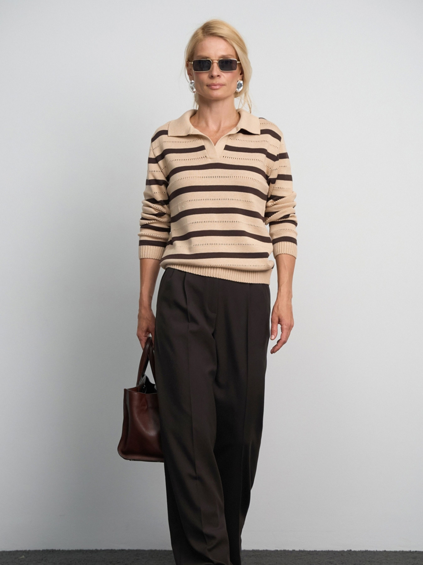 Классические штаны TrikoBakh модель 3072-chornij-shokolad Фото