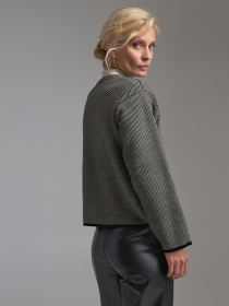 Кардиган TrikoBakh модель 2901-chornij-lxon Кардиган TrikoBakh модель 2901-chornij-lxon Фото