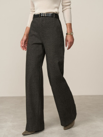 Брюки палаццо TrikoBakh модель 3075-bezhevij-melanzh Фото