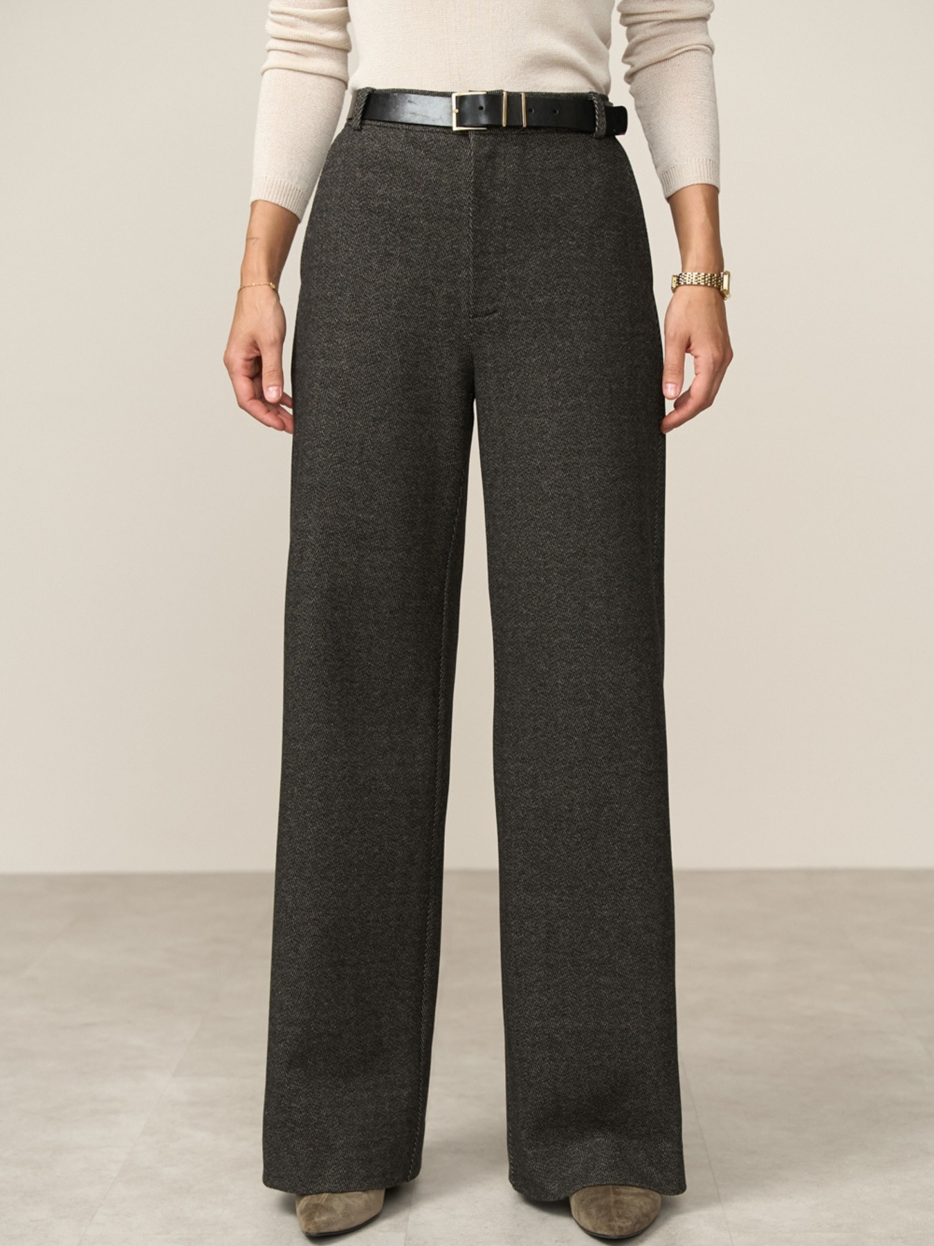 Палаццо TrikoBakh модель 3075-bezhevij-melanzh Фото