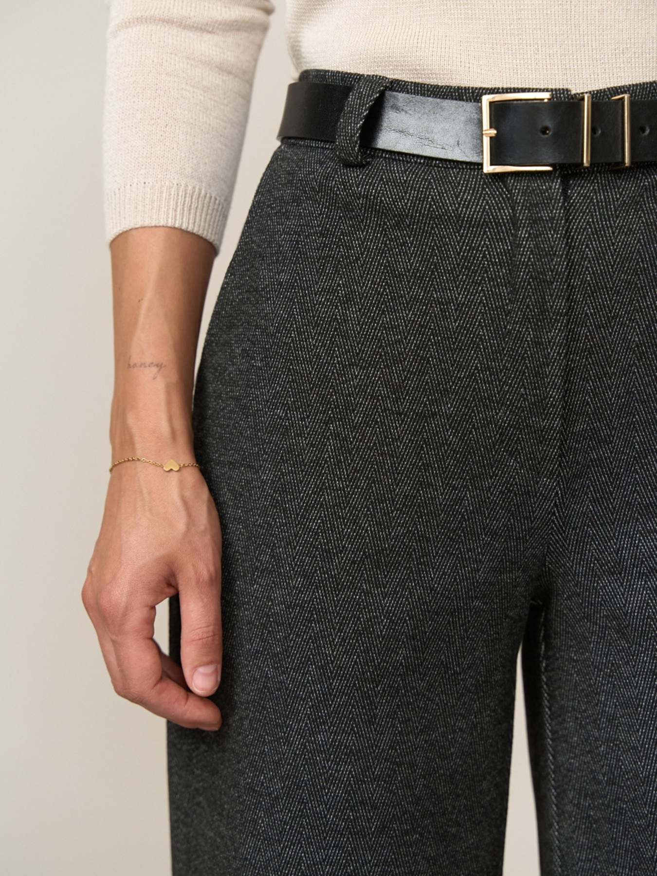 Брюки палаццо TrikoBakh модель 3075-srij-melanzh Фото