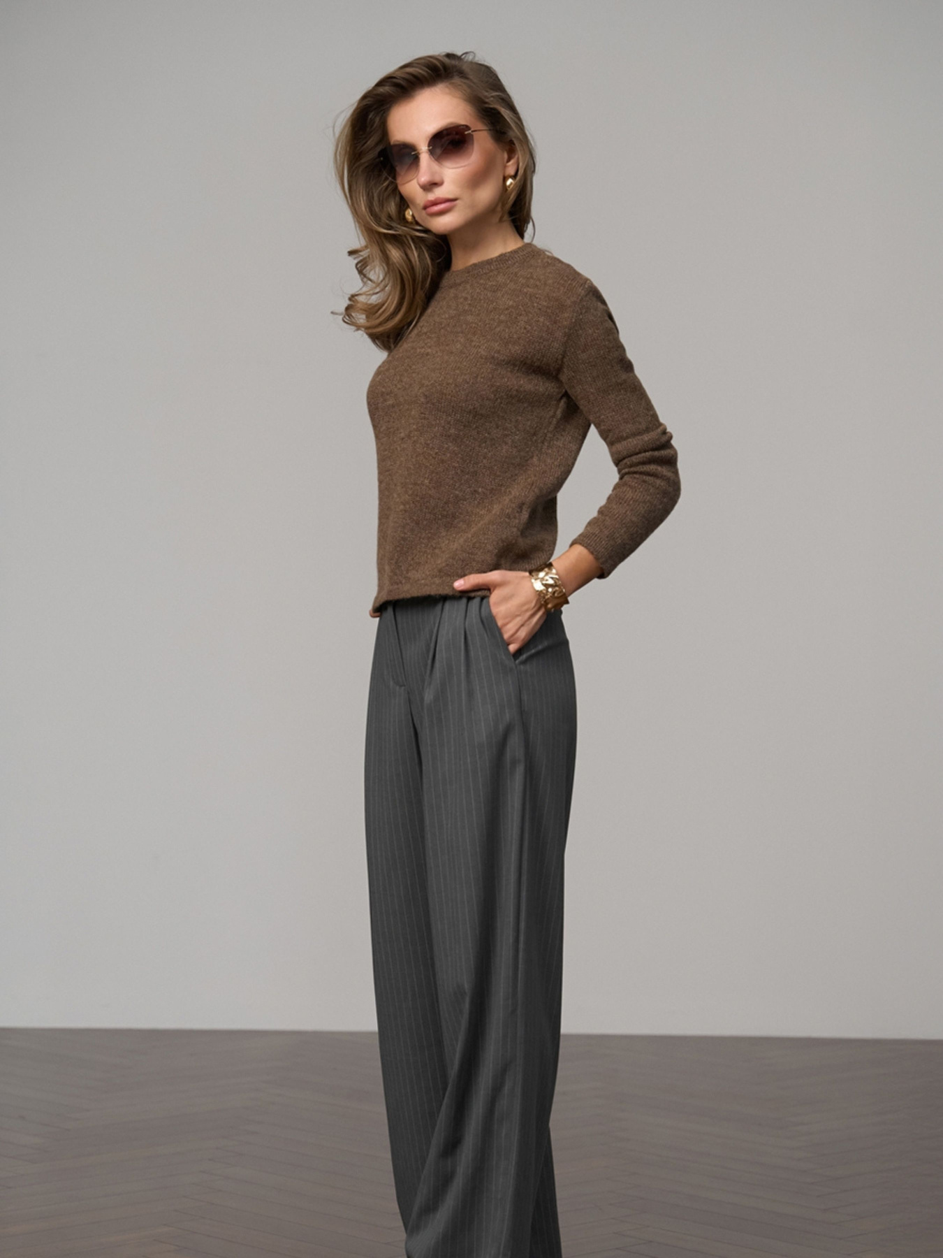 Классические штаны TrikoBakh модель 3079-graftovij Фото