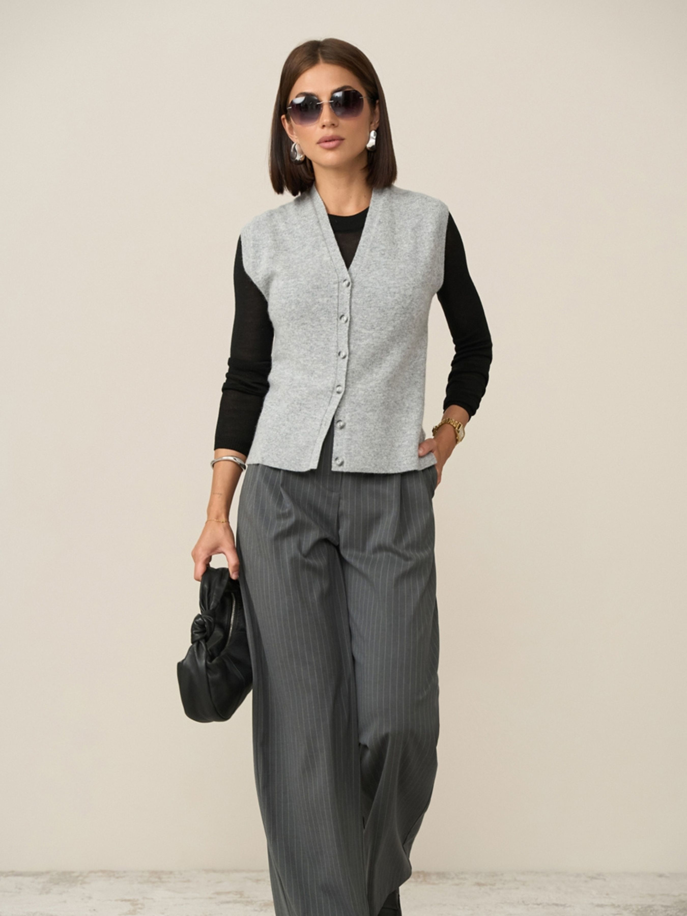 Классические штаны TrikoBakh модель 3079-graftovij Фото