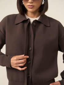 Кардиган TrikoBakh модель 2889-chornij-shokolad Фото