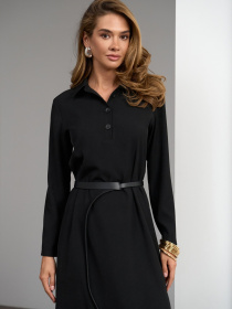 Сукня міді TrikoBakh модель 3077-chornij Фото