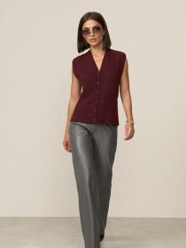 Жилет TrikoBakh модель 2832-burgund Жилет TrikoBakh модель 2832-burgund Фото