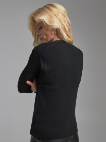 Жилет TrikoBakh модель 2832-chornij Жилет TrikoBakh модель 2832-chornij Фото