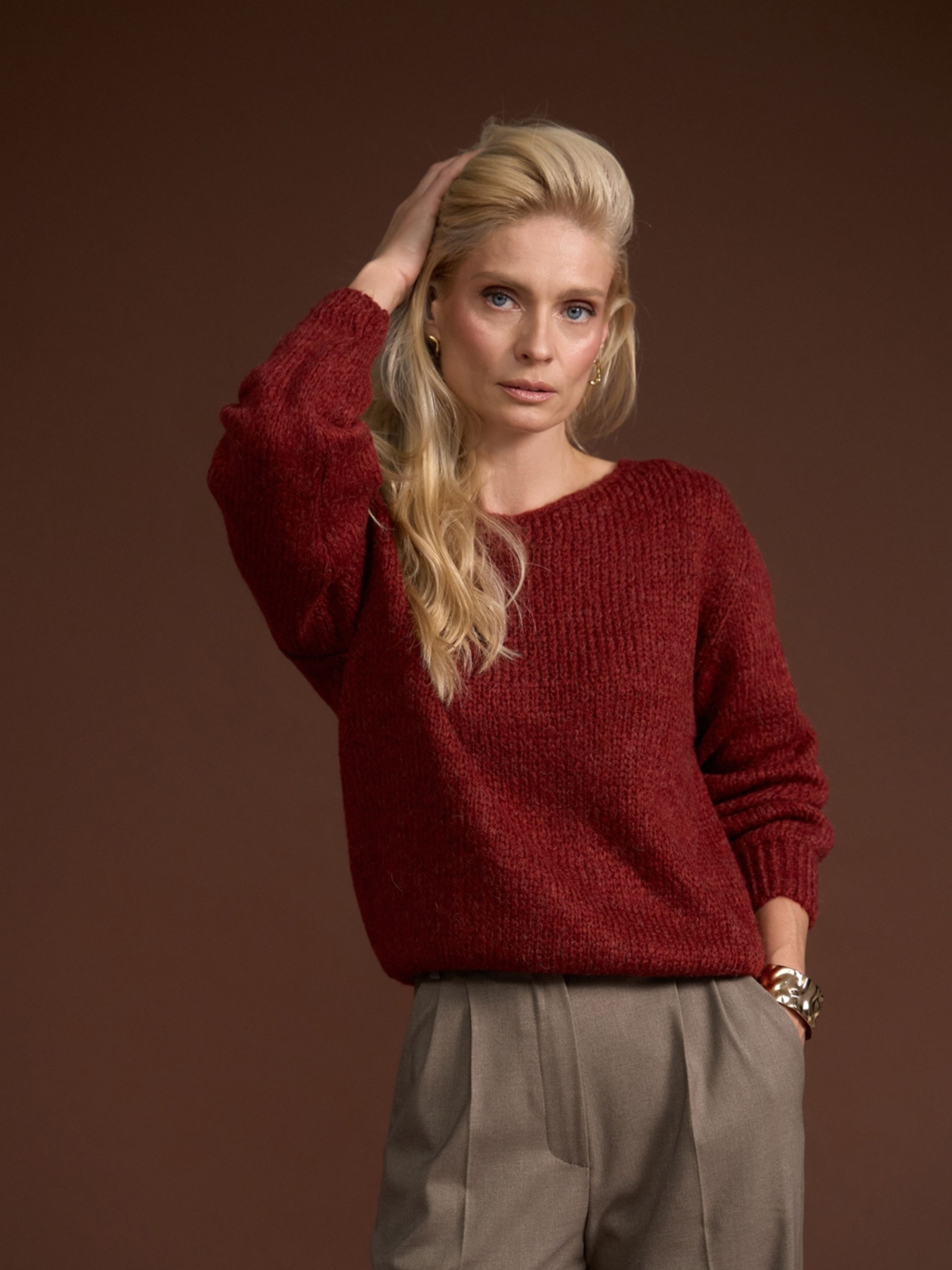 Джемпер TrikoBakh модель 2879-marsala Фото