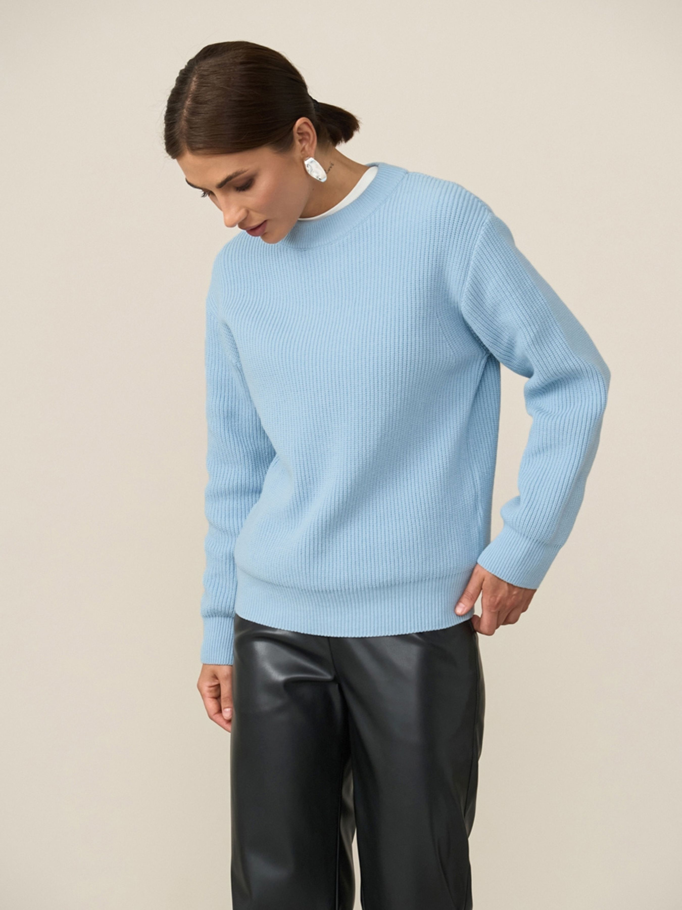 Джемпер TrikoBakh модель 2865-nebesnij Фото