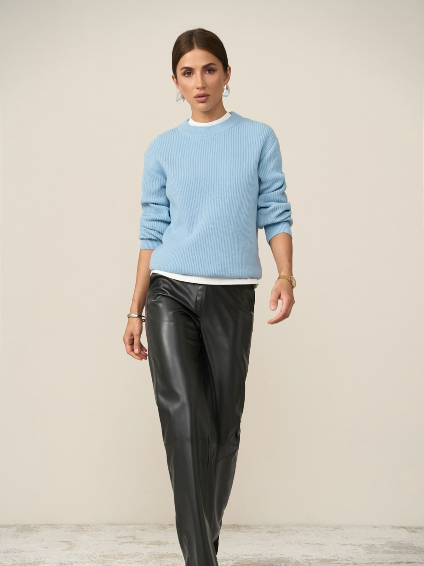 Джемпер TrikoBakh модель 2865-nebesnij Фото