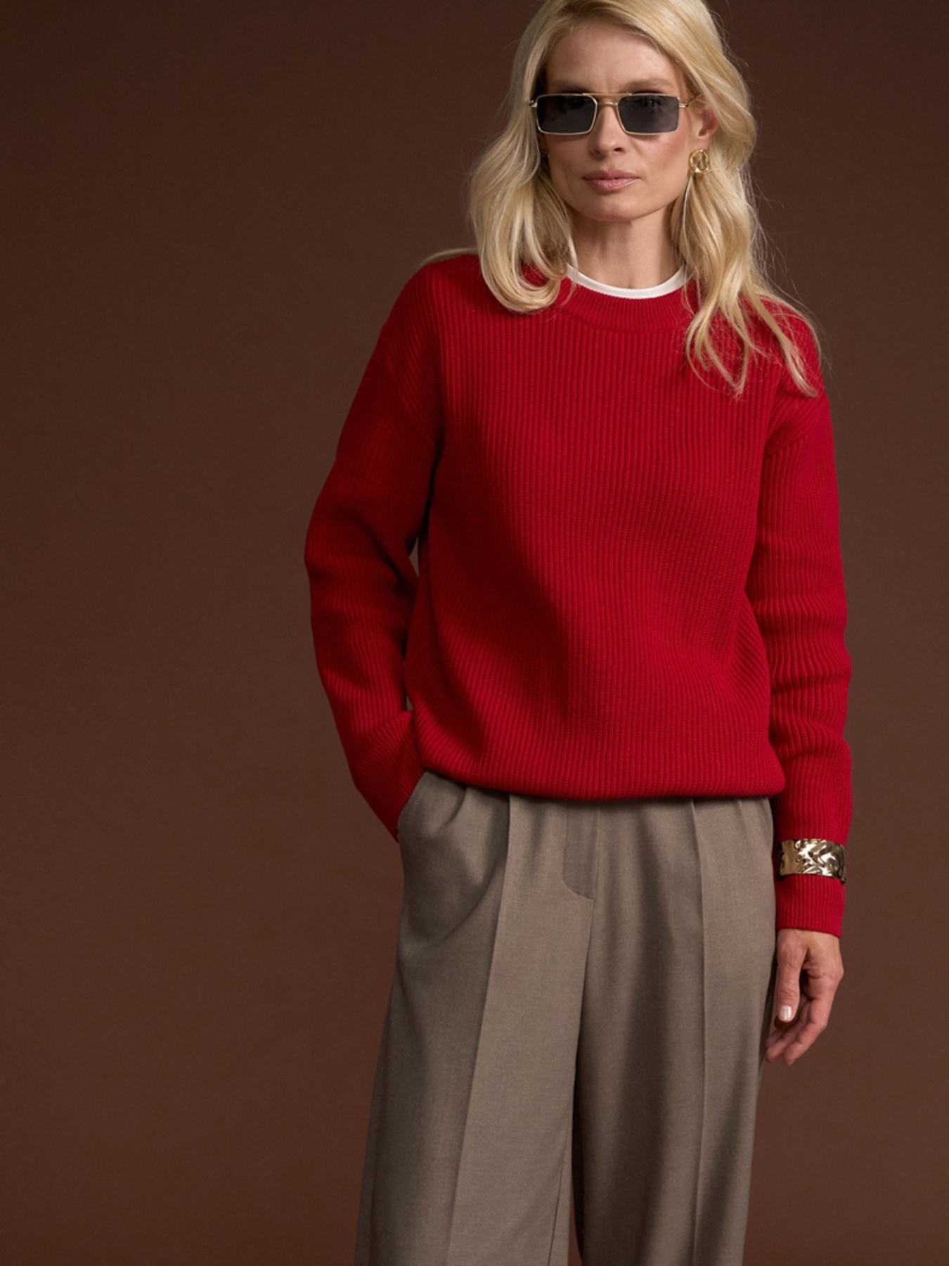 Джемпер TrikoBakh модель 2865-marsala Джемпер TrikoBakh модель 2865-marsala Фото