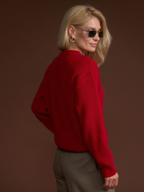 Джемпер TrikoBakh модель 2865-marsala Джемпер TrikoBakh модель 2865-marsala Фото