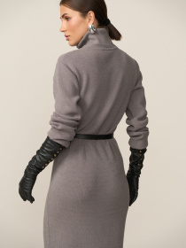 Платье миди TrikoBakh модель 2864-temnij-taup Фото