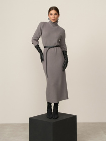 Платье миди TrikoBakh модель 2864-temnij-taup Фото