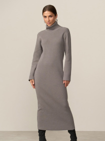Платье миди TrikoBakh модель 2864-temnij-taup Фото