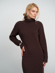 Платье миди TrikoBakh модель 2864-chornij-shokolad Фото