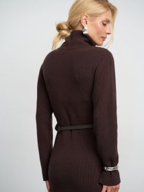 Платье миди TrikoBakh модель 2864-chornij-shokolad Фото