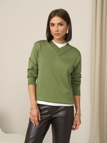 Джемпер TrikoBakh модель 2886-oliva Фото