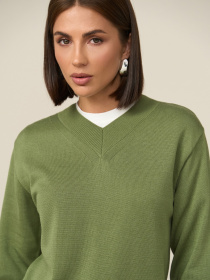 Джемпер TrikoBakh модель 2886-oliva Фото