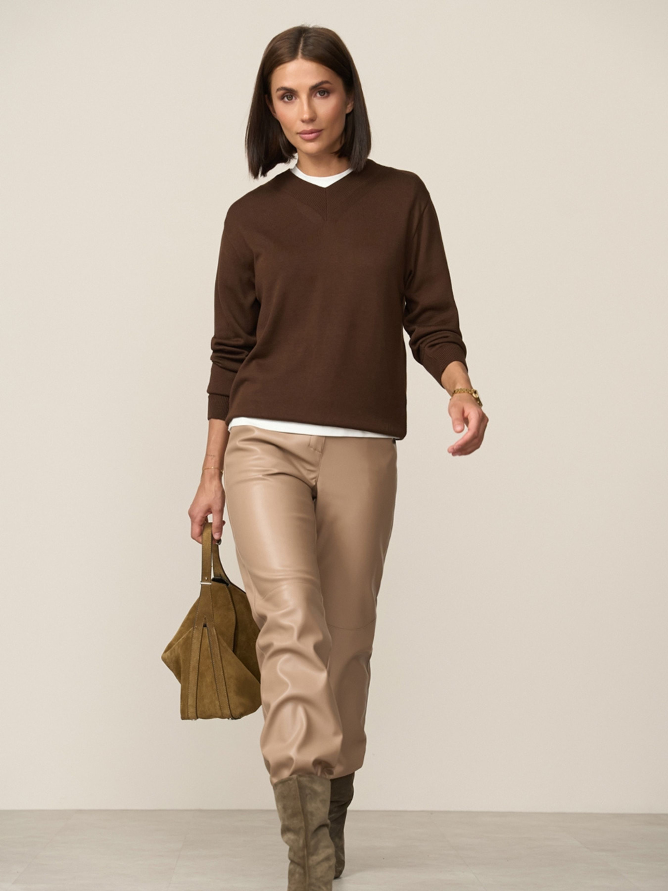 Джемпер TrikoBakh модель 2886-shokoladnij Фото