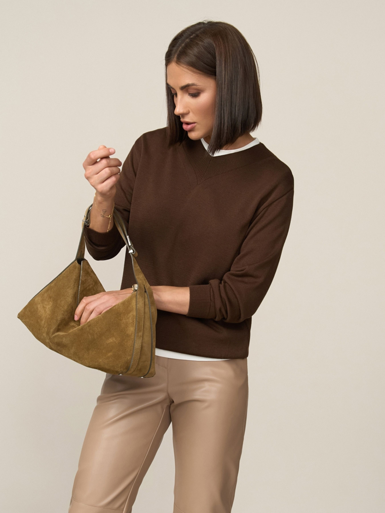 Джемпер TrikoBakh модель 2886-shokoladnij Фото