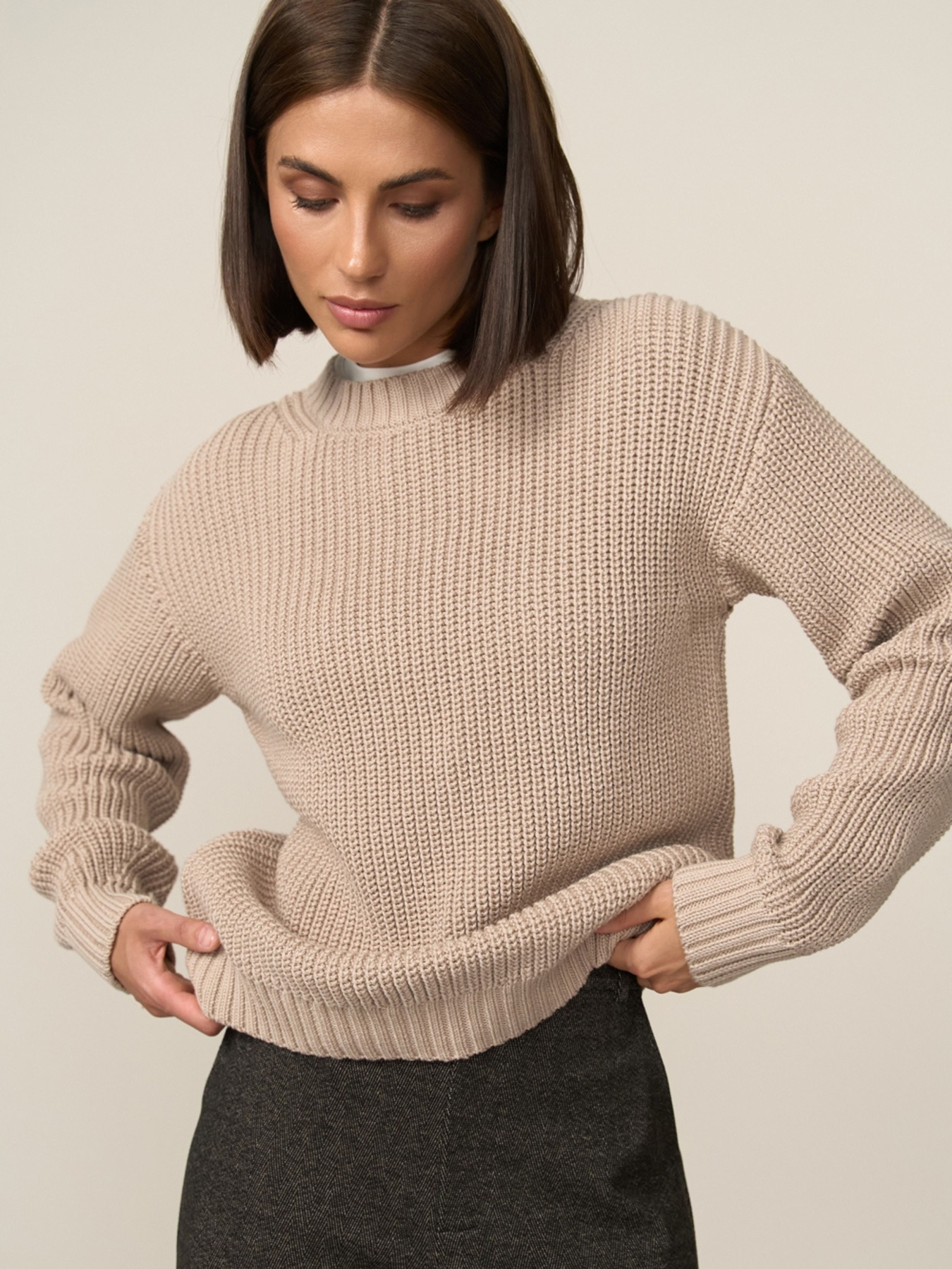 Джемпер TrikoBakh модель 2867-bezhevij Фото