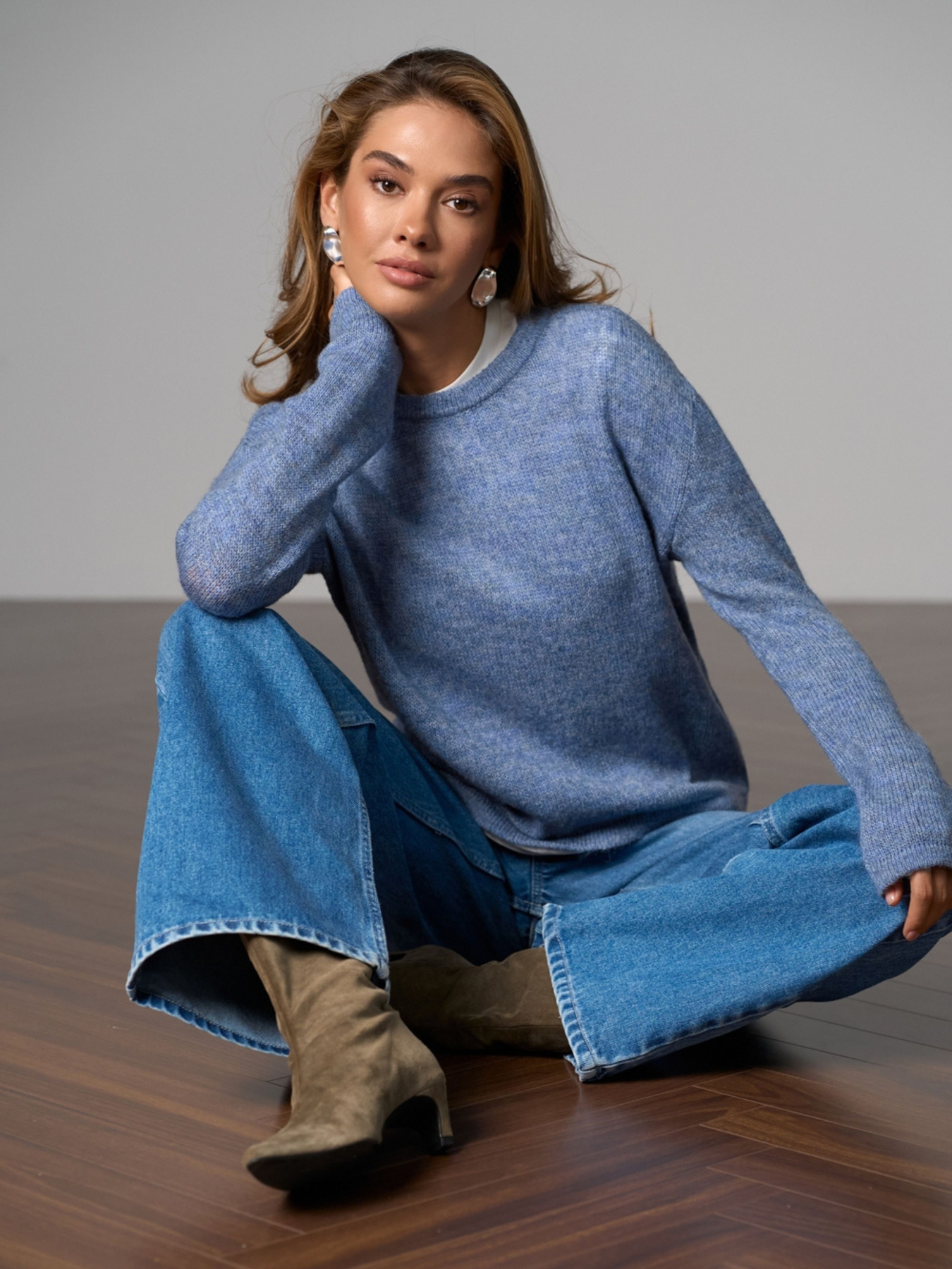 Джемпер TrikoBakh модель 2845-dzhinsovij Фото