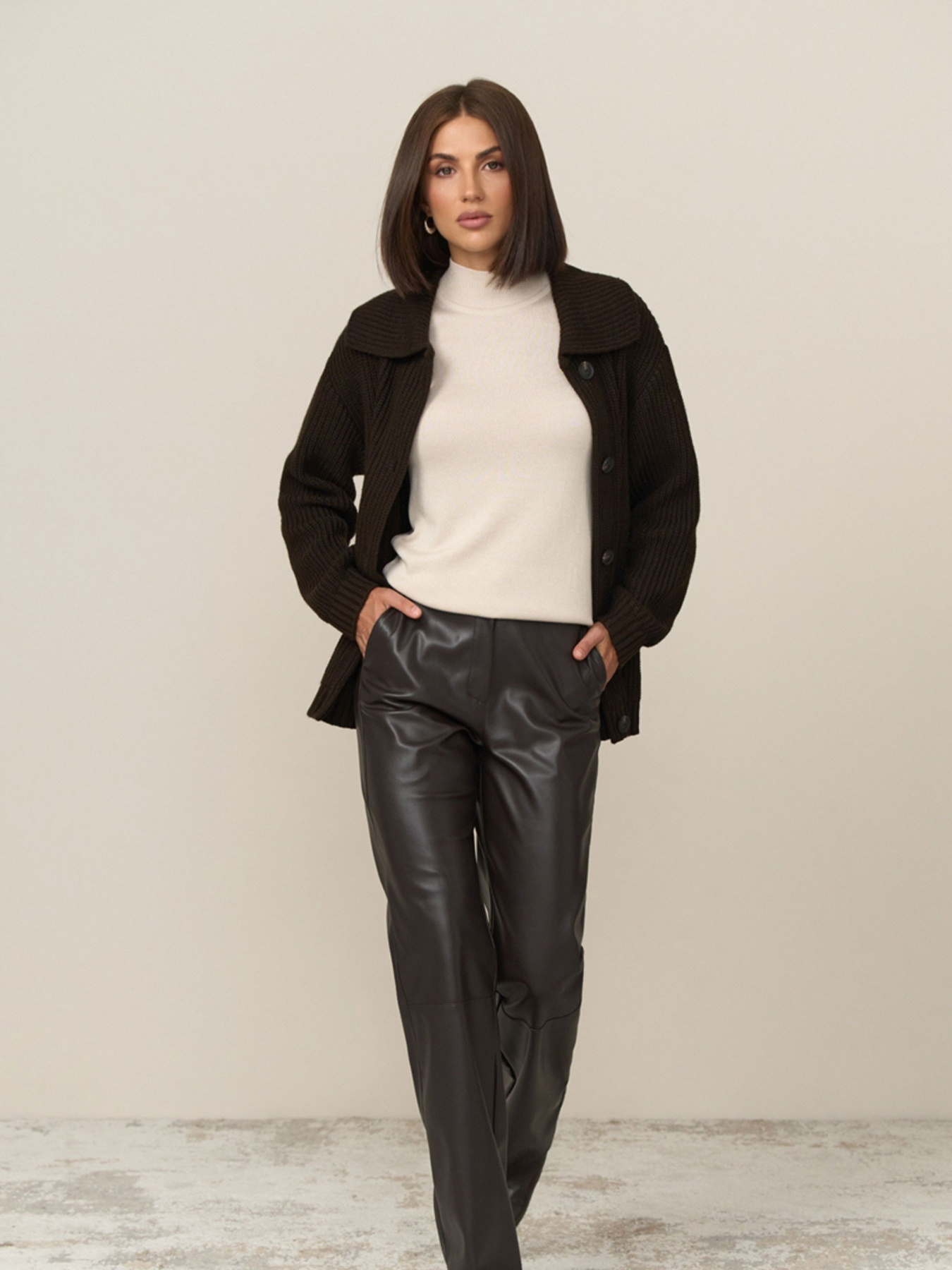 Кардиган TrikoBakh модель 2872-grkij-shokolad Фото