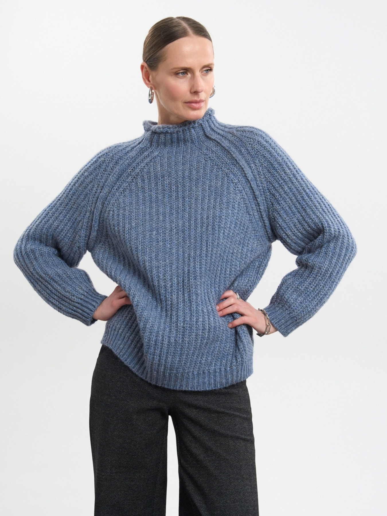 Свитер TrikoBakh модель 2855-dzhinsovij Фото