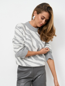 Джемпер TrikoBakh модель 2856-sro-blij Фото