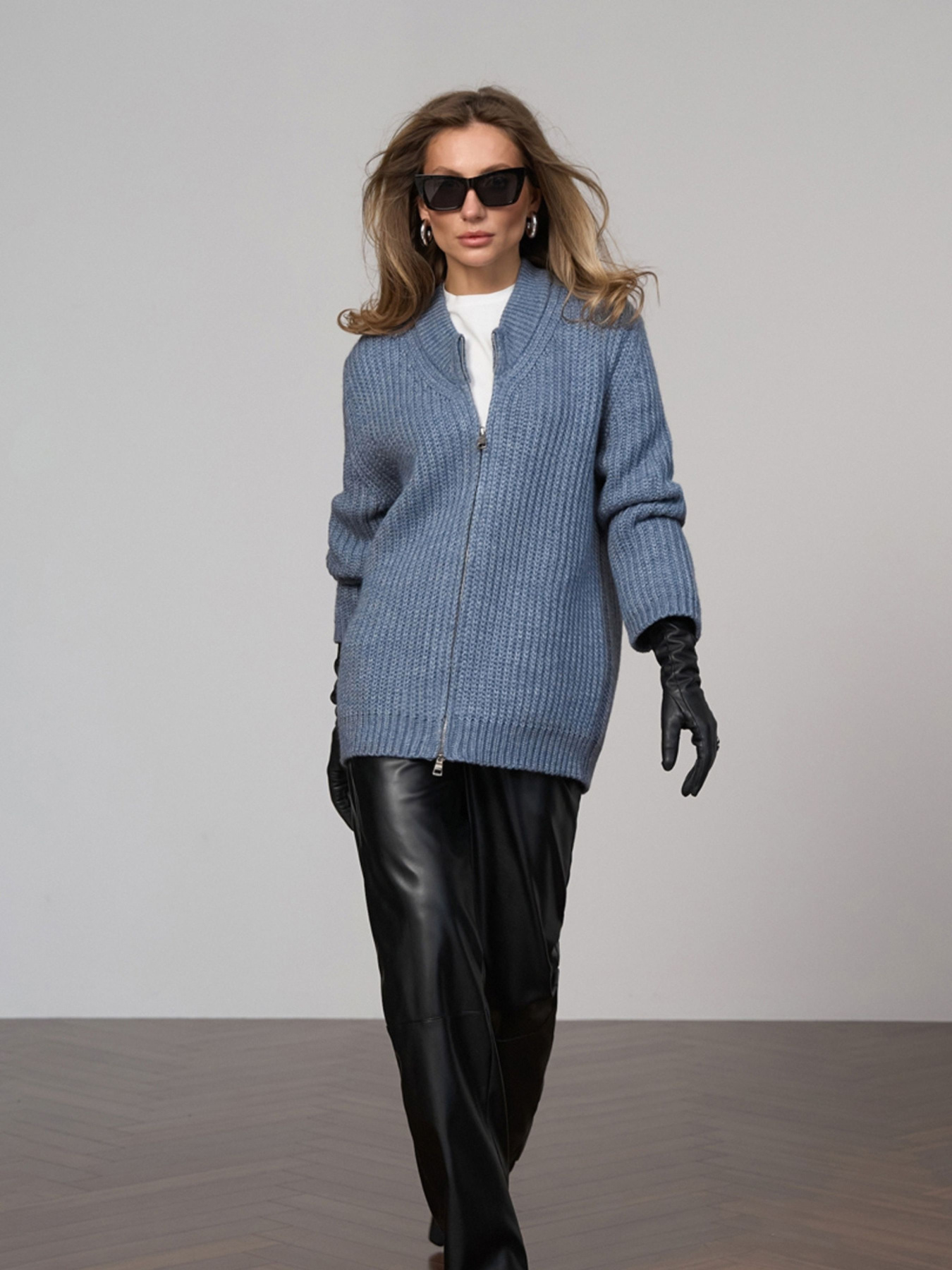 Кардиган TrikoBakh модель 2830-dzhinsovij Фото