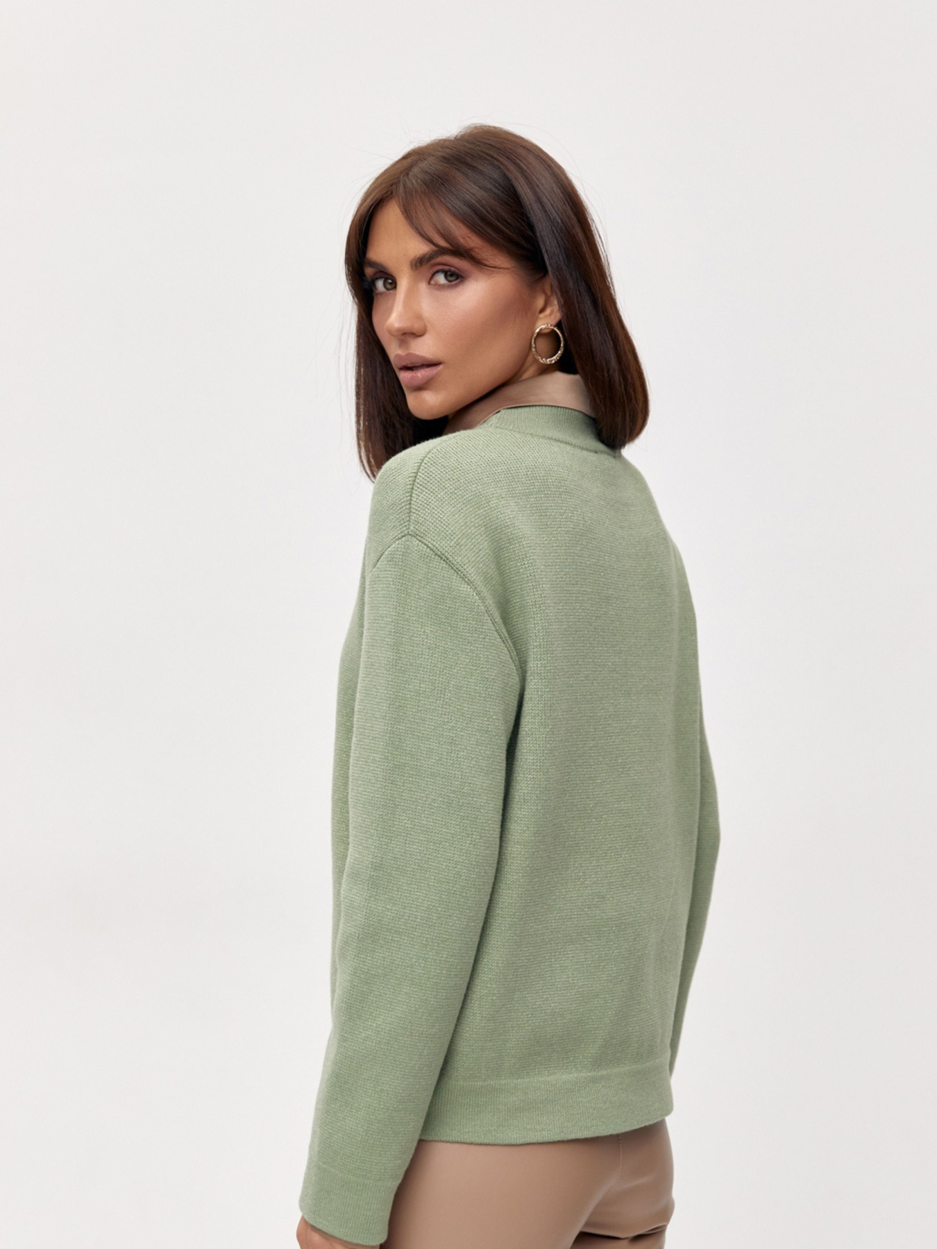 Джемпер TrikoBakh модель 2806-olivkovij Фото