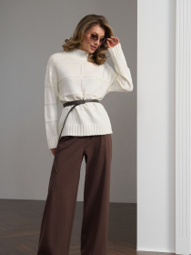 Свитер TrikoBakh модель 2804-molochnij Свитер TrikoBakh модель 2804-molochnij Фото