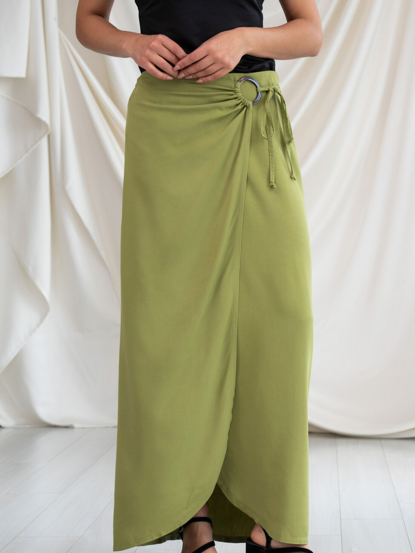 Юбка миди RiMari модель 0225-avokado Фото