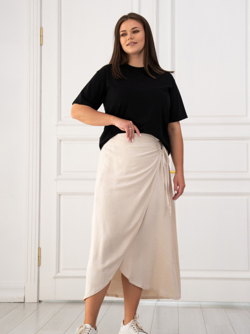 Юбка миди RiMari модель 0225-svtlo-bezhevij Фото