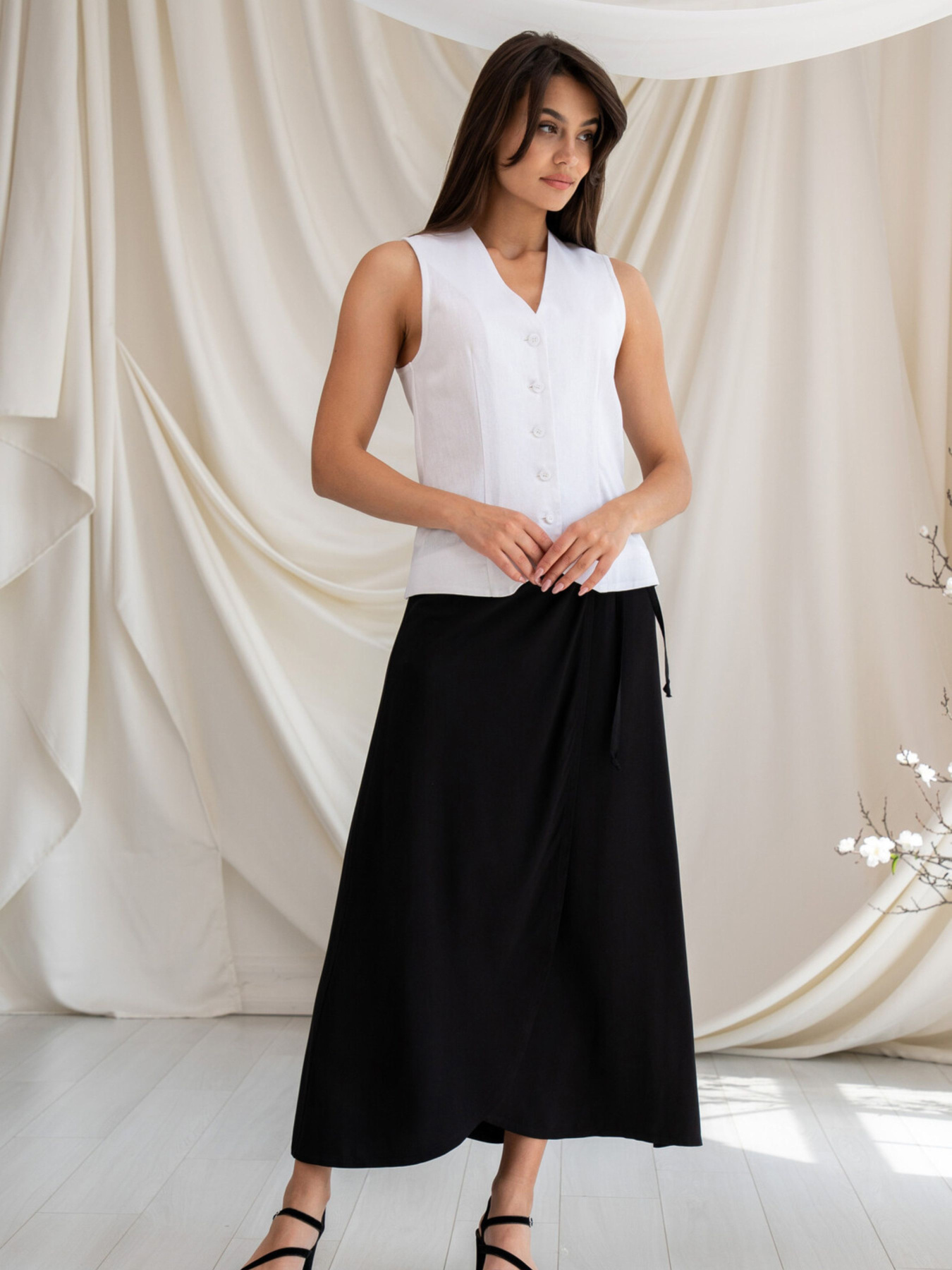 Юбка миди RiMari модель 0225-chornij Фото