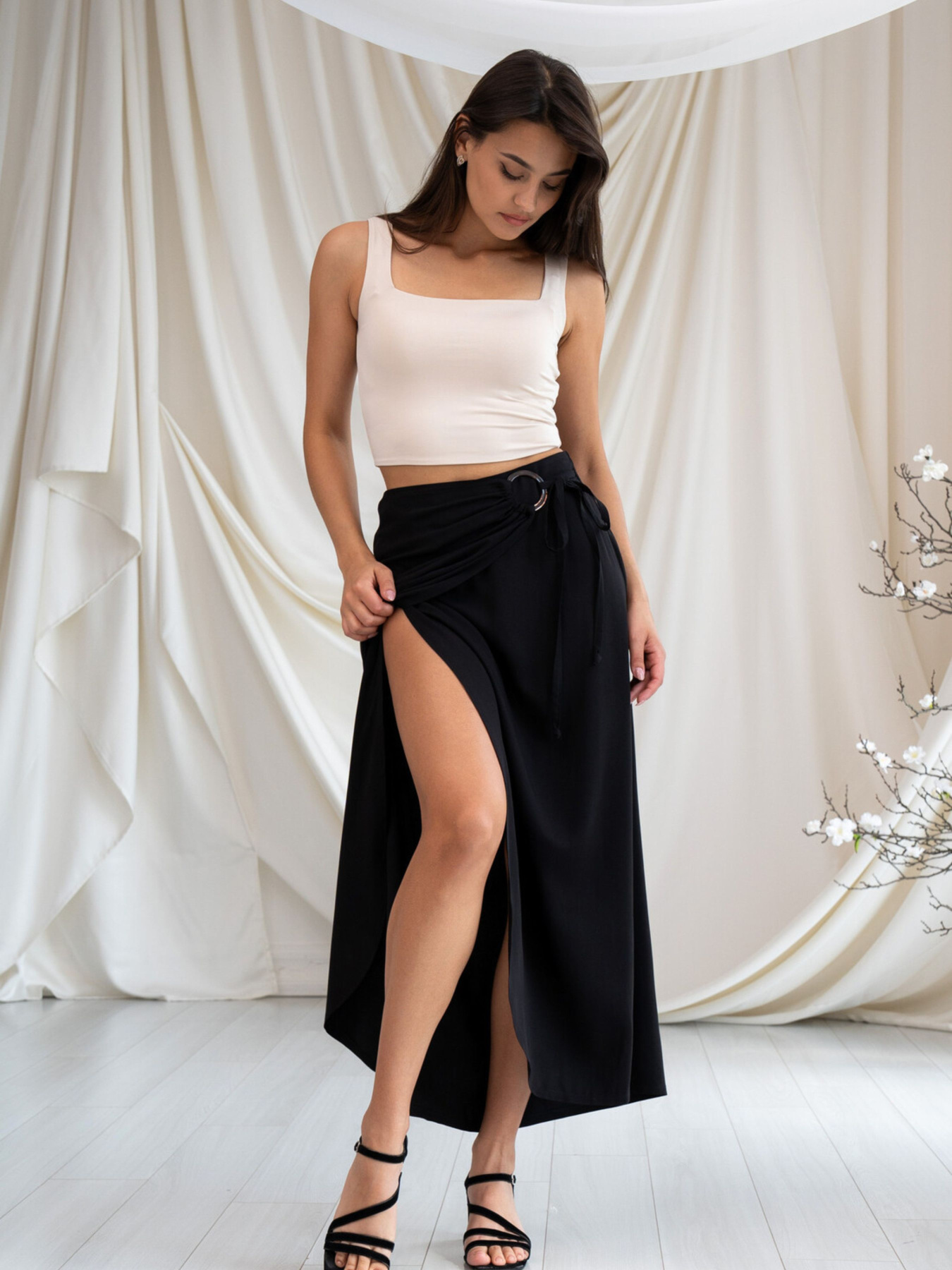 Юбка миди RiMari модель 0225-chornij Фото