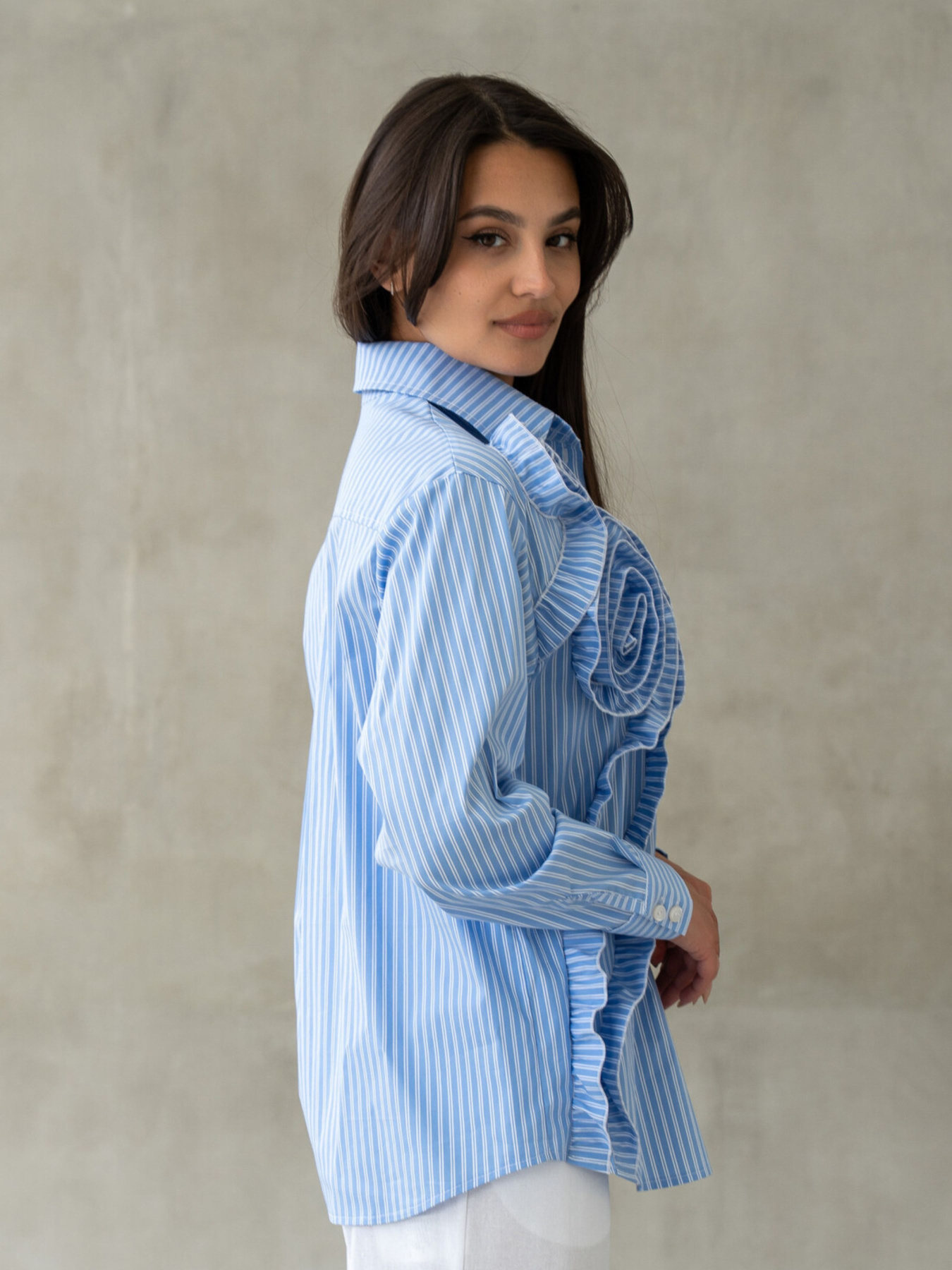 Рубашка RiMari модель 0325-blakitnij-smuzhka Фото