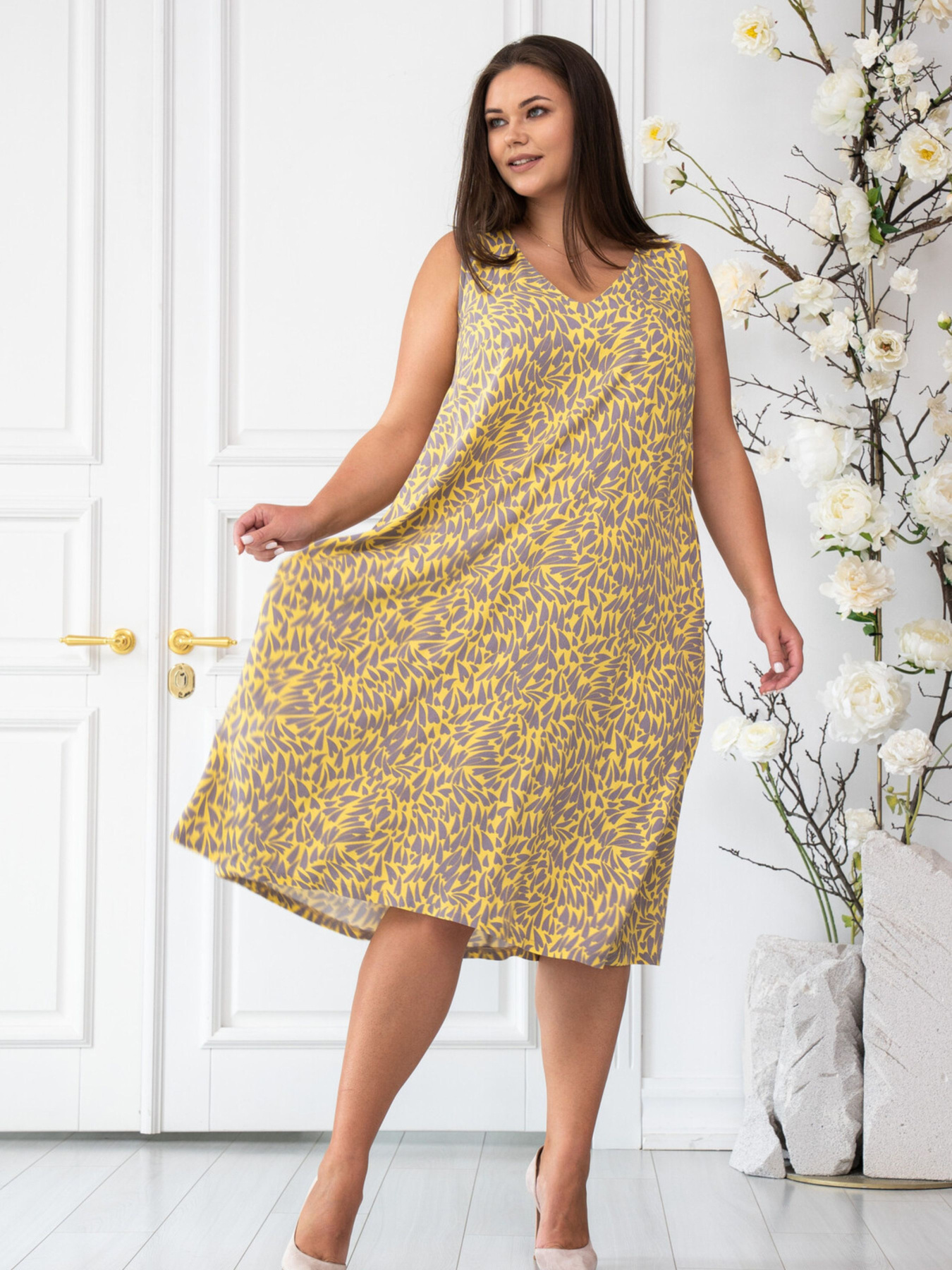 Сарафан RiMari модель 0324-zhovtij-print Фото